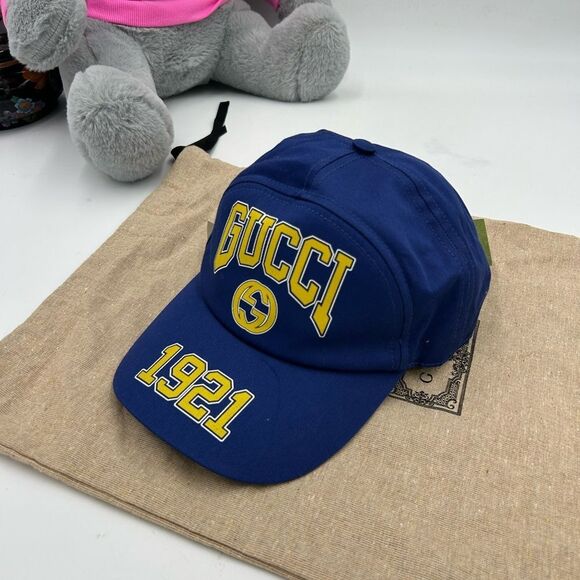 Men's Gucci 1921 logo baseball cap size medium/adjustable made in Italy - Picture 4 of 9
